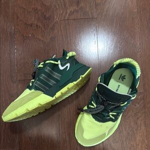 Adidas Ivy Park Green and Yellow Sneakers